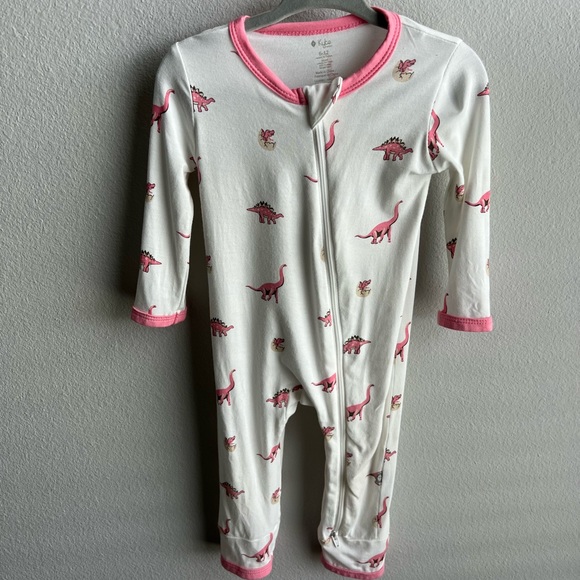 Kyte BABY Bamboo Rose Jurassic Romper- Limited Edition with Zipper Baby Girls - Picture 1 of 3